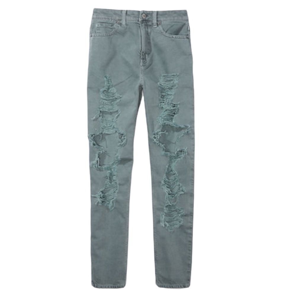 American Eagle AE Ripped Mom Jean Blue NEW Size 8